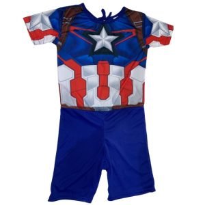 FANTASIA CAPITAO AMERICA AZUL TAMANHO P MERAKI