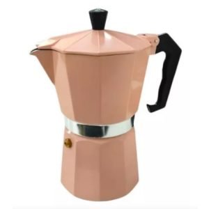 CAFETEIRA ITALIANA ALUMINIO ROSA SAKES