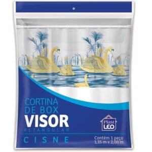 CORTINA BOX VINIL CISNE 1,35 X 2MT PLASTLEO 620-C