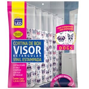 CORTINA BOX VINIL VISOR RET DOGS PLAST LEO  PL623-G