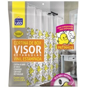 CORTINA BOX VINIL VISOR RET PATINHOS PLAST LEO  PL623-N