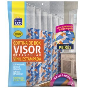 CORTINA BOX VINIL VISOR RET PEIXES PLAST LEO  PL623-O