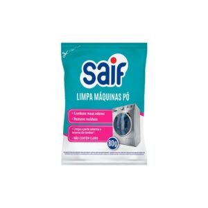 LIMPA MAQUINA DE LAVAR ROUPAS EM PO 80 GR SAIF MK397