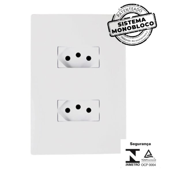 CJ 2 TOMADAS  (20A)  SEPARADAS MONOBLOCO  I9  ILUMI I.94121