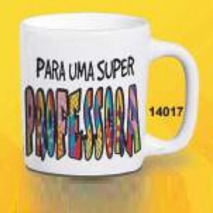 CANECA REDONDA 280ML 9,5 X 11,5CM SUPER PROFESSORA CPT14017