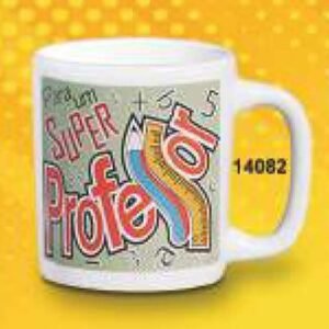 CANECA REDONDA 280ML 9,5 X 11,5CM SUPER PROFESSOR CPT14082