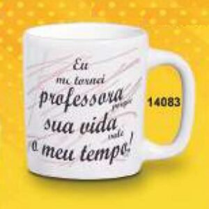 CANECA REDONDA 280ML 9,5 X 11,5CM TORNEI PROFESSORA CPT14083