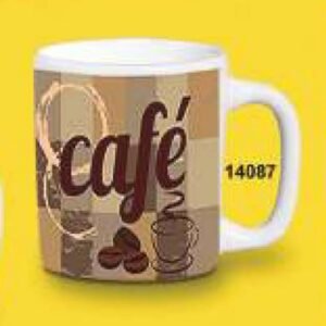 CANECA REDONDA 280ML 9,5 X 11,5CM CAFE CPT14087