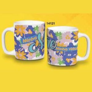 CANECA REDONDA 280ML 9,5 X 11,5CM MAE MINHA VIDA CPT14121