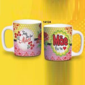 CANECA REDONDA 280ML 9,5 X 11,5CM MAE TE AMO CPT14124