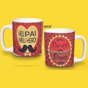 CANECA REDONDA 280ML 9,5 X 11,5CM PAPAI MEU HEROI CPT14137