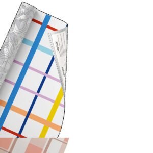 PAPEL PLAST ADES XADREZ KIDS  45X10M  LEOELEO   79198