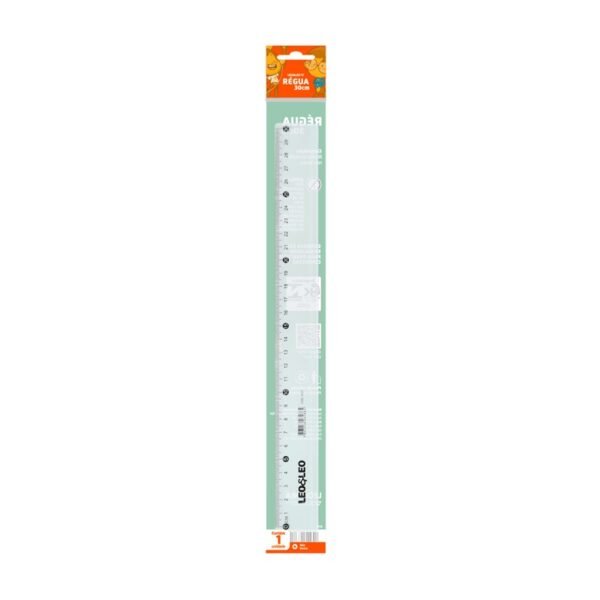 REGUA PLASTICA 30 CM LEOELEO 4327