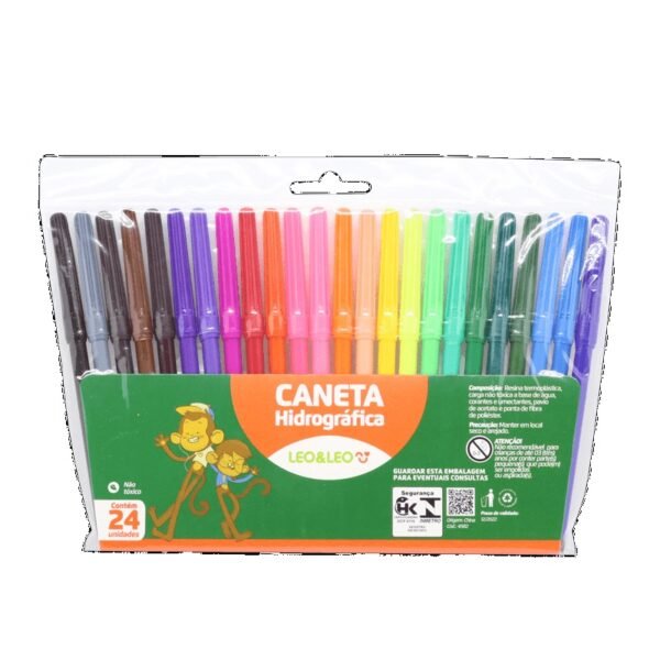 CANETA HIDROCOR 24 CORES  LEOELEO 4582
