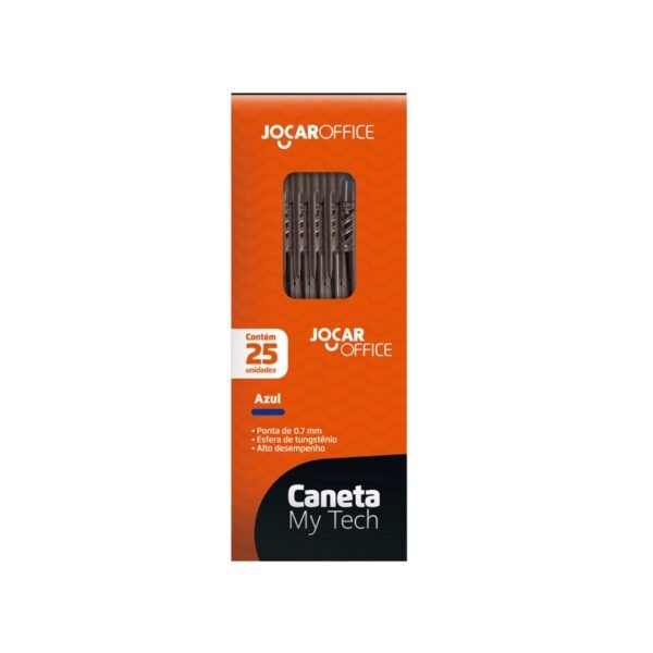 CANETA ESF MY TECH 0.7MM AZUL C/25 LEOELEO 97330
