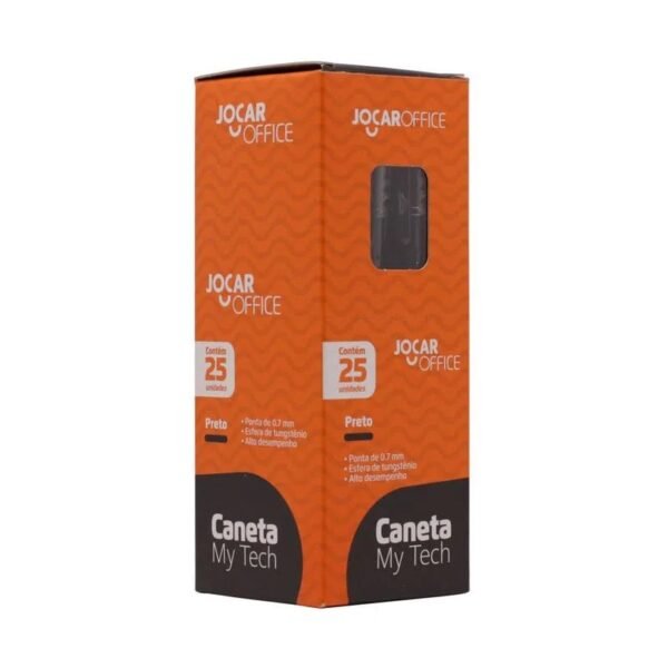 CANETA ESF MY TECH 0.7MM PRETA C/25 LEOELEO 97331