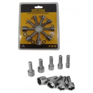 JG SOQUETE/CANHAO 9 PCS (5 AO 13MM) ARTTOOLS S AR0469