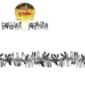 FESTAO GOTAS 9 CM X 2 M PRATA ZEIN Z419950