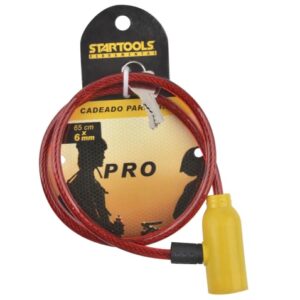CADEADO TRAVA DE BICICLETA/MOTO 65CM X 6 MM ARTTOOLS S