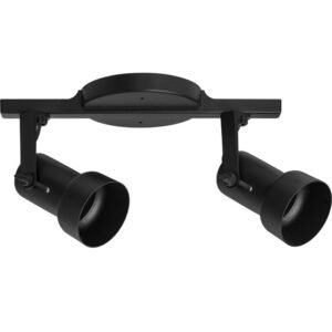 TRILHO INJETADO SPOT CANECA 2 X E27 PRETO OPL 3250