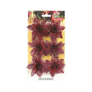 FLOR BICO DE PAPAGAIO VAZADA 8,5 CM C/ 6 ZEIN Z330217