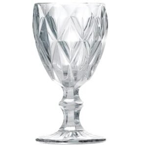 COPO DE VIDRO 310 ML DIAMANTE TRANSP (JG C/6) SAKES ECO23109
