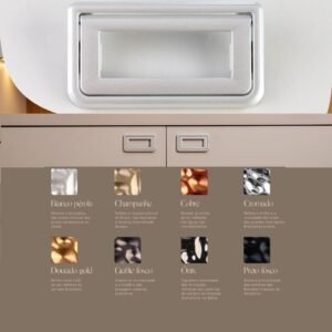 PUXADOR ZAMAC CATARINA 64MM ZM64 UNIF COBRE AKROSUL