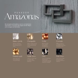 PUXADOR ZAMAC AMAZONAS 64MM ZM82 UNIF DOURADO GOLD AKROSUL