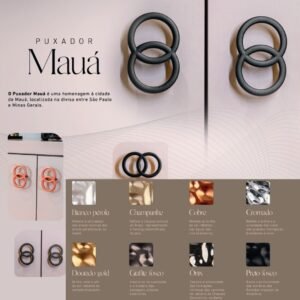 PUXADOR ZAMAC MAUA 32MM ZM85 UNIF DOURADO GOLD AKROSUL