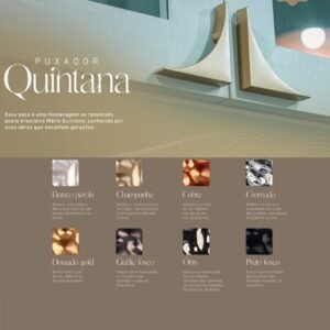 PUXADOR ZAMAC QUINTANA 64MM ZM86 UNIF CHAMPANHE AKROSUL