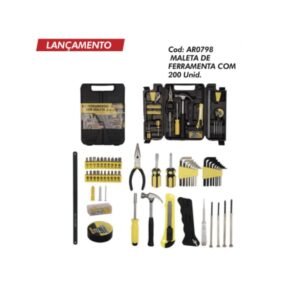 MALETA DE FERRAMENTAS C/ 200 PCS  ARTTOOLS S   AR0798