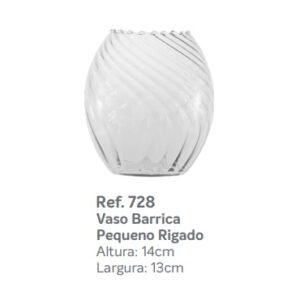 VASO BARRICA PEQUENO RIGADO 14 X 13 MISTRAL