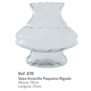 VASO AMARILIS PEQUENO RIGADO 19 X 21 MISTRAL