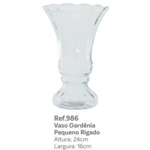 VASO GARDENIA PEQUENO RIGADO 24 X 16 MISTRAL
