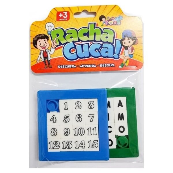 RACHA CUCA C/ 2 LETRAS E NUMEROS MINI TOYS
