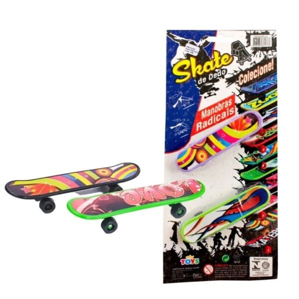 SKATE DE DEDO C/ 2 MINI TOYS