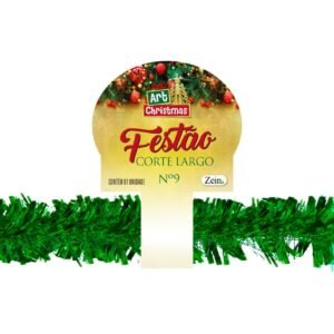 FESTAO CORTE LARGO 9 CM X 2 MT VERDE ZEIN Z419899