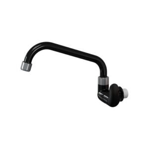 TORNEIRA PAREDE HORIZONTAL TIVOLI PRETA/CROMADA HERC