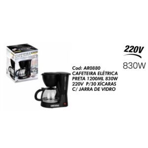 CAFETEIRA ELETRICA 1200ML 830W 220V 30 XICARAS ARTTOOLS S