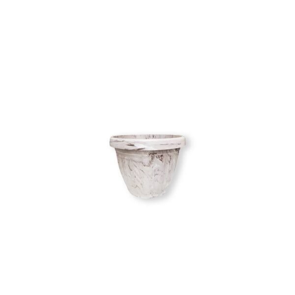 VASO MINI REDONDO MARMORIZADO 420ML 10,5X8,5 CM ARIPLAS 431