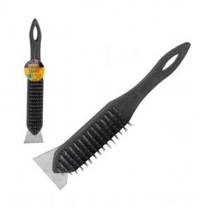 ESCOVA DE ACO 6 FILEIRAS C/CABO PLAST C/RASP ARTTOOLS S 0466