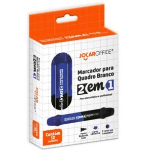 MARCADOR P/ QUADRO BRANCO 2 EM 1 PRETO/AZUL LEOELEO