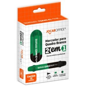 MARCADOR P/ QUADRO BRANCO 2 EM 1 PRETO/VERDE LEOELEO