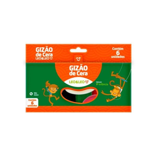 GIZAO DE CERA MEU PRIMEIRO GIZ 6 CORES LEOELEO