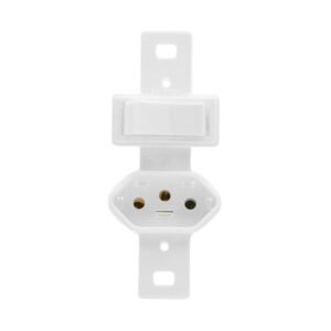 INTERRUPTOR 1 TEC C/TOM 10A BR S/PLACA STYLU ILUMI I.20200/0