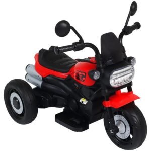 MOTO ELETRICA INFANTIL 3 RODAS 6V VERM (BRINQ)BEL FIX 942204