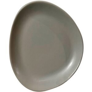 PRATO RASO CERAMICA NOLI CINZA 29,5CM X 26CM WELLMIX WG15098
