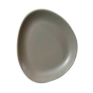 PRATO SOBREMESA CERAMICA NOLI CINZA 22X20CM WELLMIX