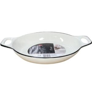 TREVESSA CERAMICA OVAL C/ ALCA 14 X 28 CM PIZOL WELLMIX