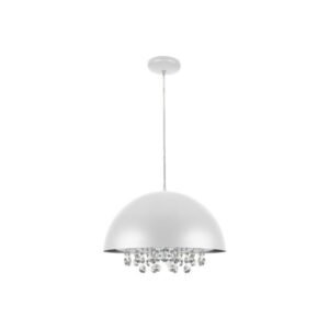LUMINARIA PENDENTE AQUA MEIA LUA CRISTAL 30 E-27 LLUM
